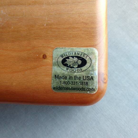 Wilderness Woods Eagle Box & Set of 8 Cork Coasters laser etched wood vintage - Picture 8 of 15